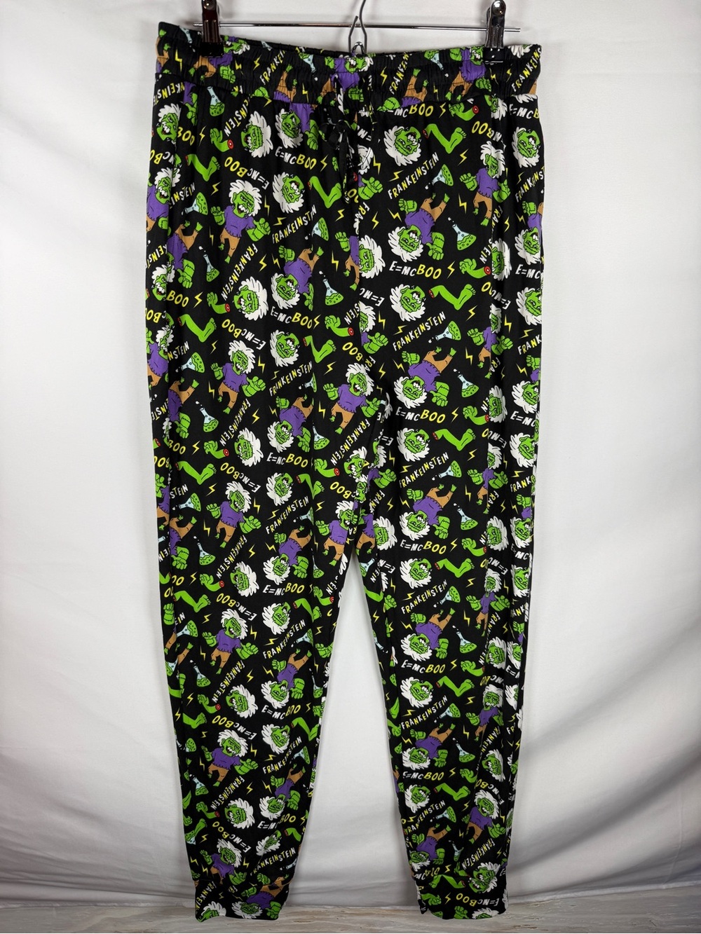 Main And Local Frankenstein Albert Einstein Halloween Lounge Pants Medium M Pjs